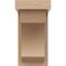 Ekena Millwork 4"W x 4"D x 8"H Wide Emerson Rough Cedar Woodgrain TimberThane Corbel, Primed Tan CORUR04X04X08EMRRCPR - alternate 3